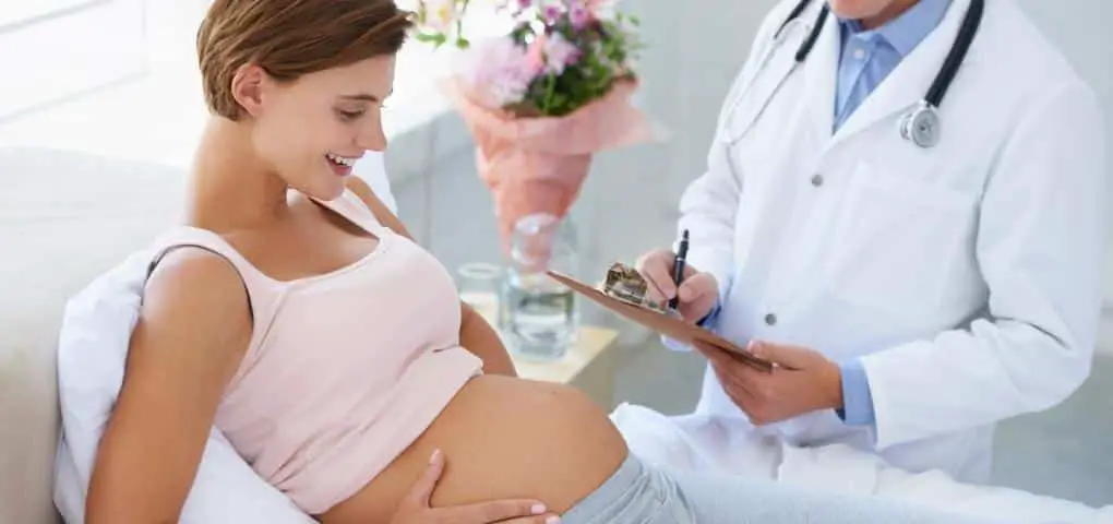pregnant woman in checkup