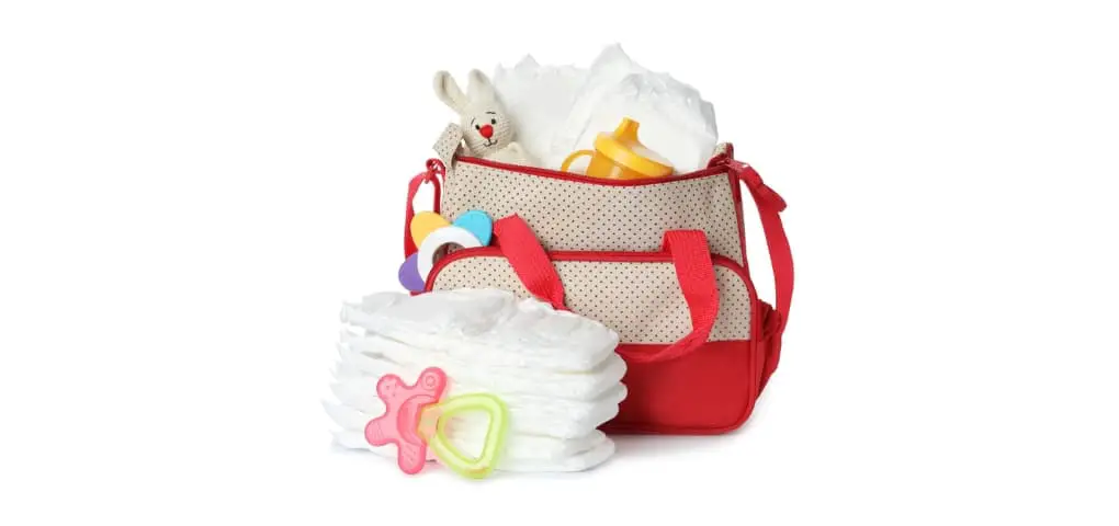 diaper bag with supplies
