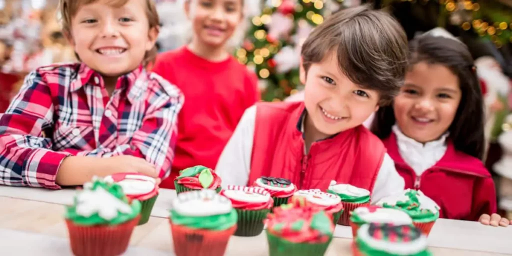 kids christmas cupcakes
