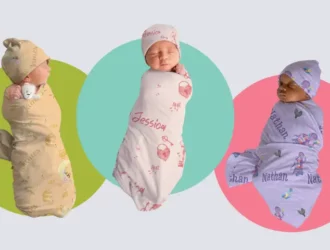personalized baby swaddle all things childcare
