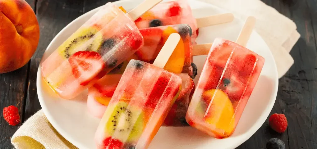 fruit popsicles_healthy snacks for kids